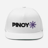 Pinoy with Purple Sun Pinoy Hat White